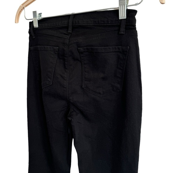 J Brand Maria Exposed Button Flare, Seriously Black, Size 27 - Picture 8 of 12